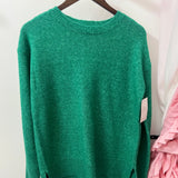 Evander Crewneck Pullover Sweater Green