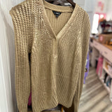 Carter Button Down Cardigan - Golden Beige