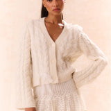 Louella Cardigan - Snow [LoveShackFancy]