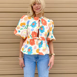 April Front Tie Floral Top - Multi