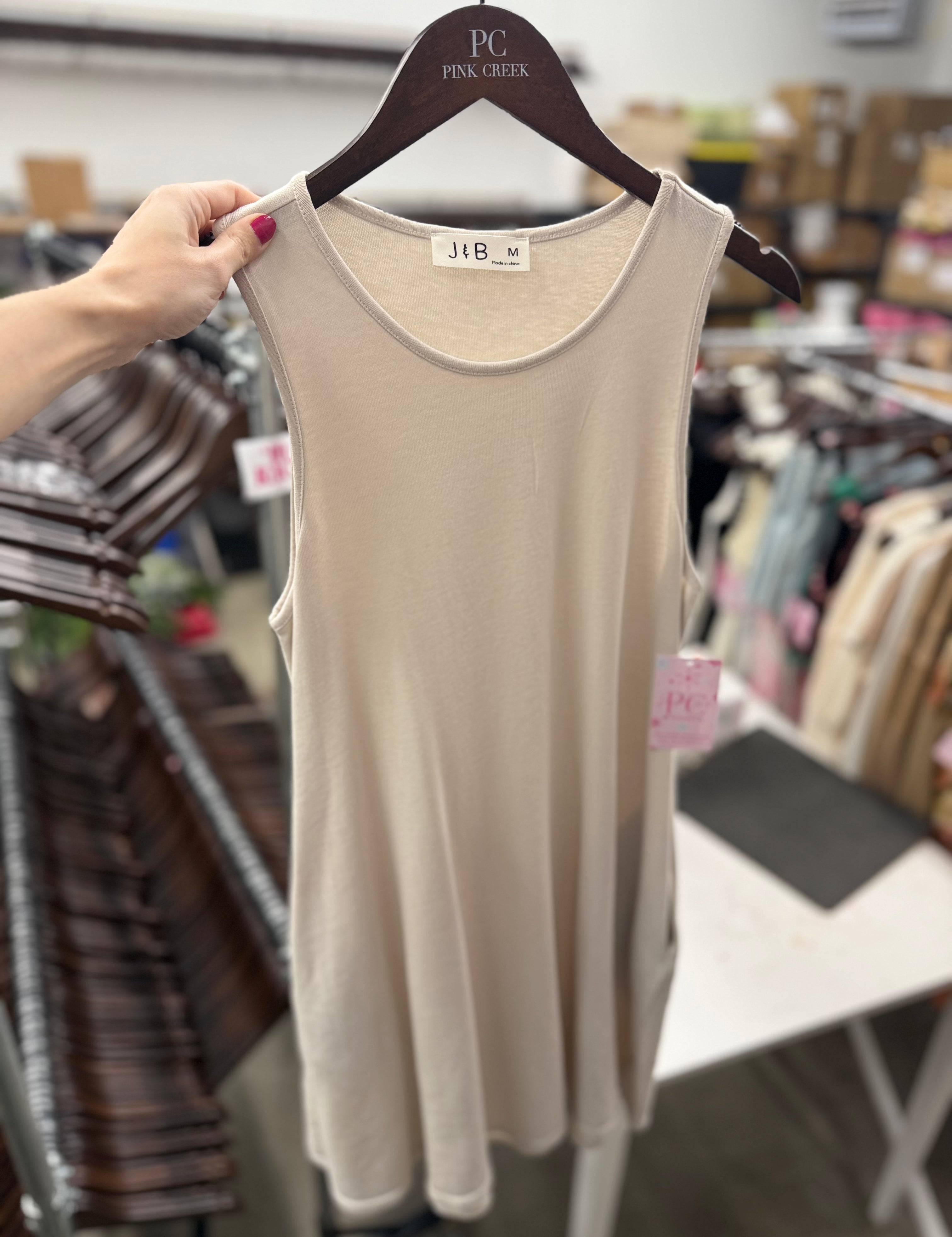 Salta Sleeveless Tennis Dress Smokey Taupe