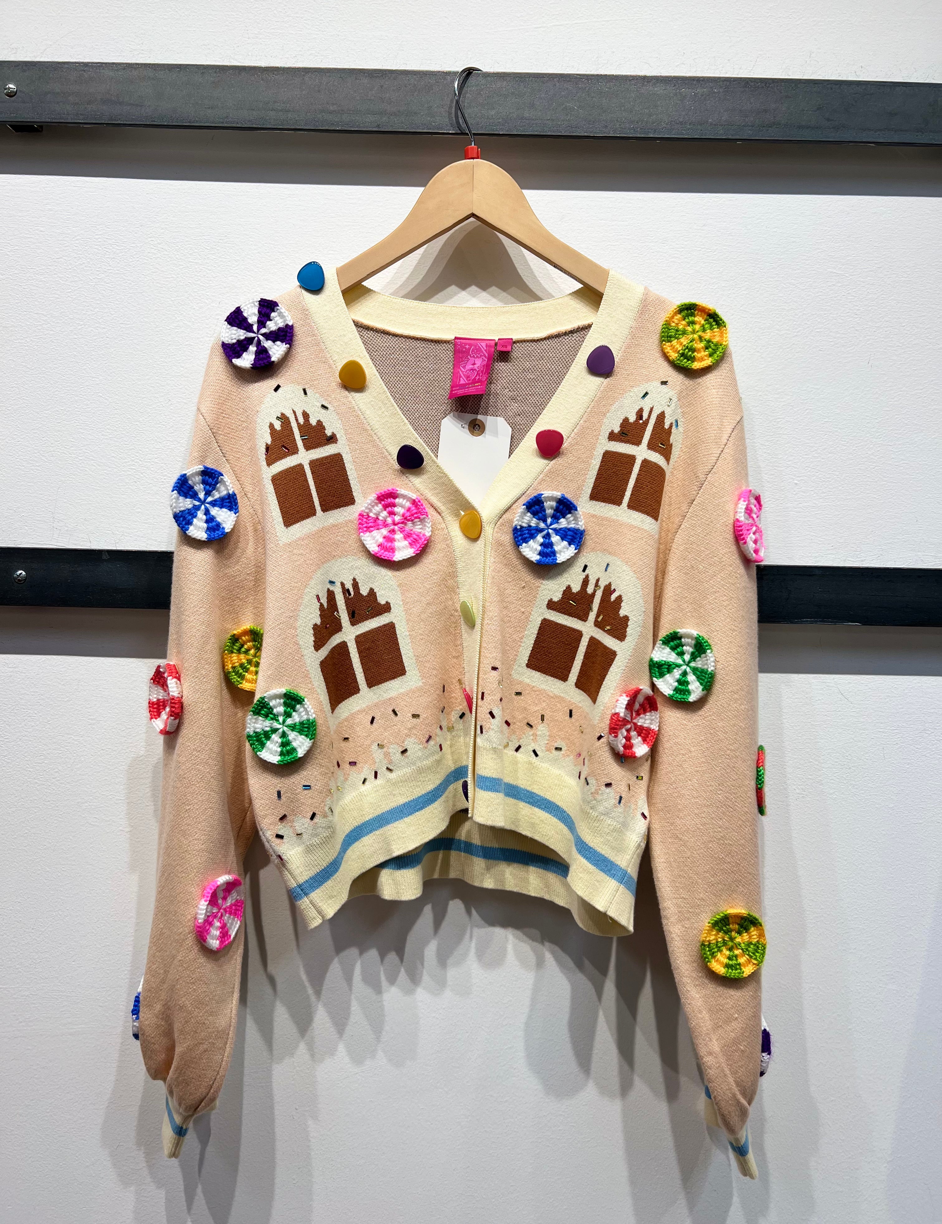 Entire Gingerbread House Cardigan - Multi [Queen of Sparkles]