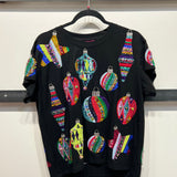 Multi Color Ornaments Tee - Black [Queen of Sparkles]