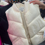 Aubrey Quilted Puffer Vest Cream