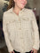 Poppy Pearl Button Tweed Shacket Cream/Taupe