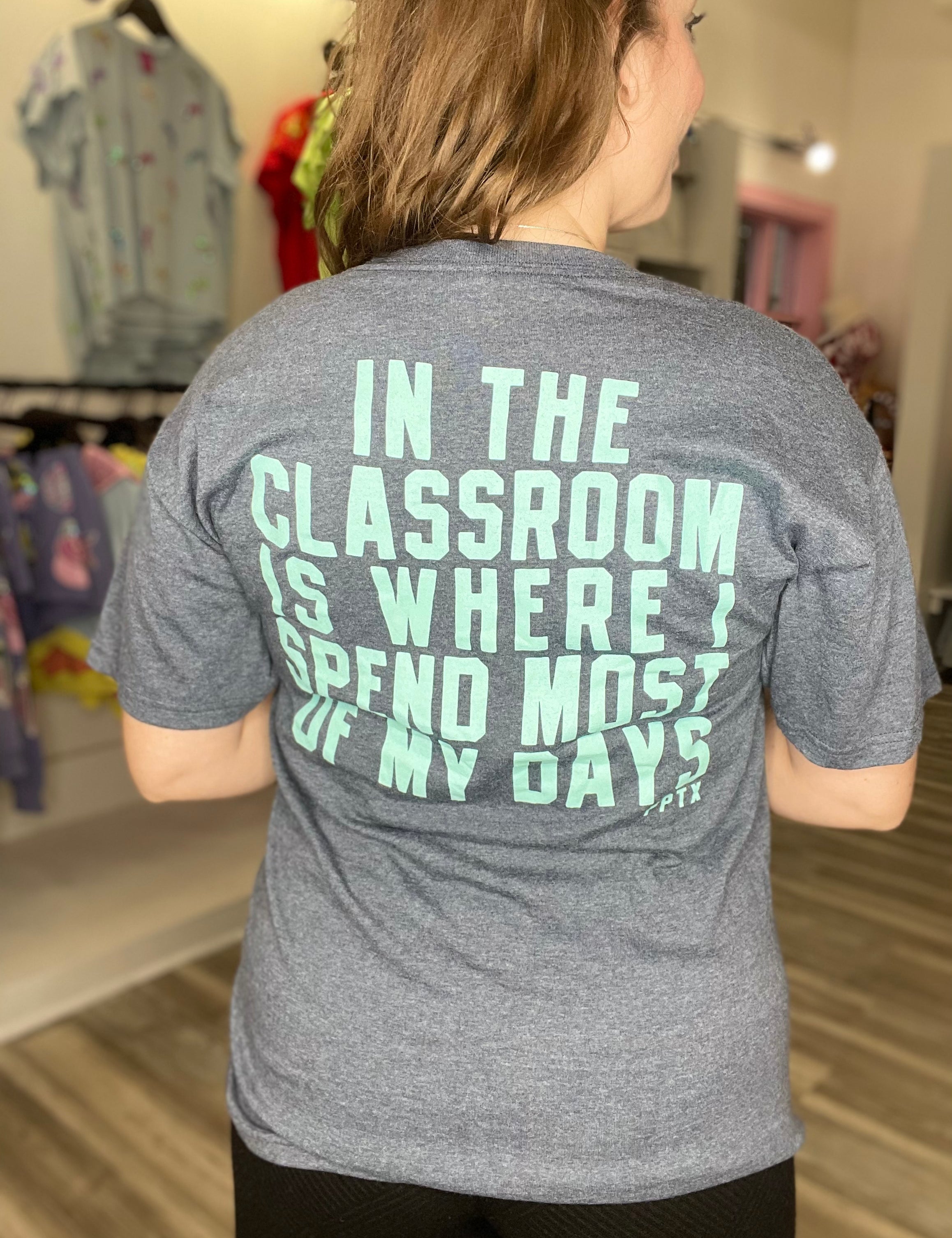 Teacher Tee Grey Multi