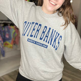 Outer Banks Crewneck Sweatshirt Grey