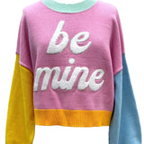 Multi Colorblock Be Mine Sweater - Pastel [Queen of Sparkles]