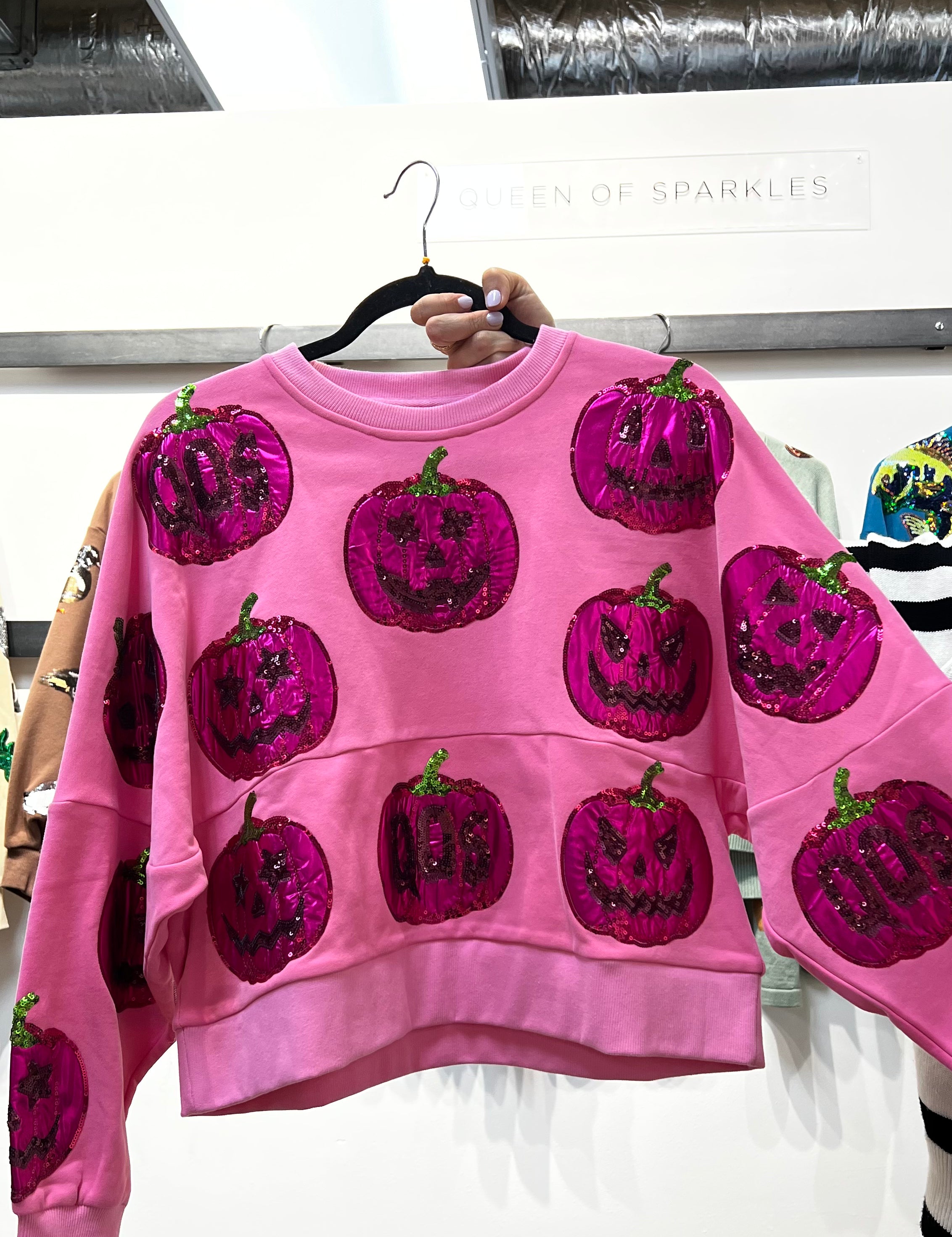 QoS O'Lantern Sweatshirt - Pink [Queen of Sparkles]