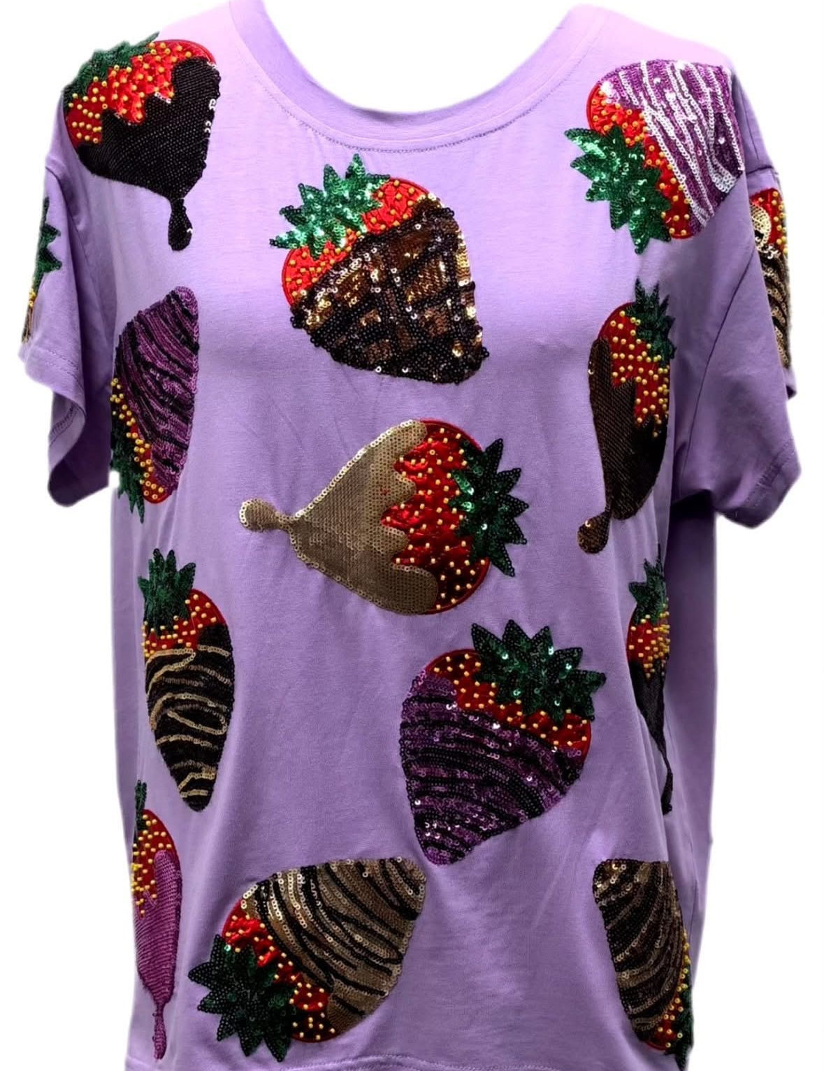 Chocolate Covered Strawberries Tee - Purple [Queen of Sparkles]