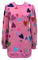 Groovy Hearts All Over Sweatshirt Dress - Pink [Queen of Sparkles]