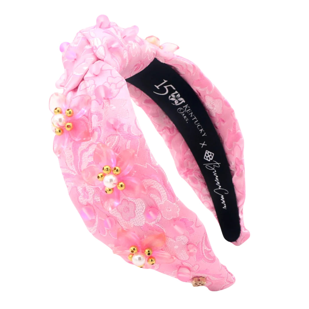 Limited Edition 150th Anniversary Kentucky Oaks Pink Iris Headband Pink Brianna Cannon