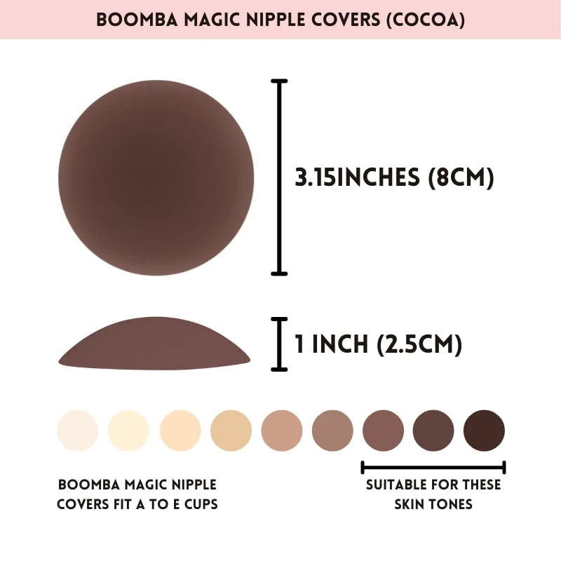 Boomba Magic Nipple Covers Cocoa