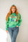 Full Sequin Merry Everything Sweater Green Queen of Sparkles