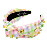 Multicolor Gingham Headband [Brianna Cannon]