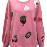 Random Valentines Sweatshirt - Bright Pink [Queen of Sparkles]