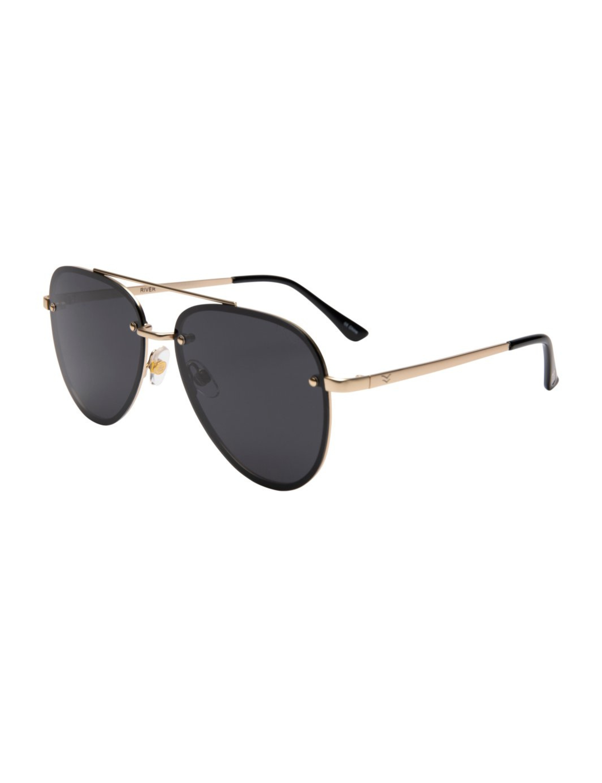 River Sunglasses Gold / Smoke Lens