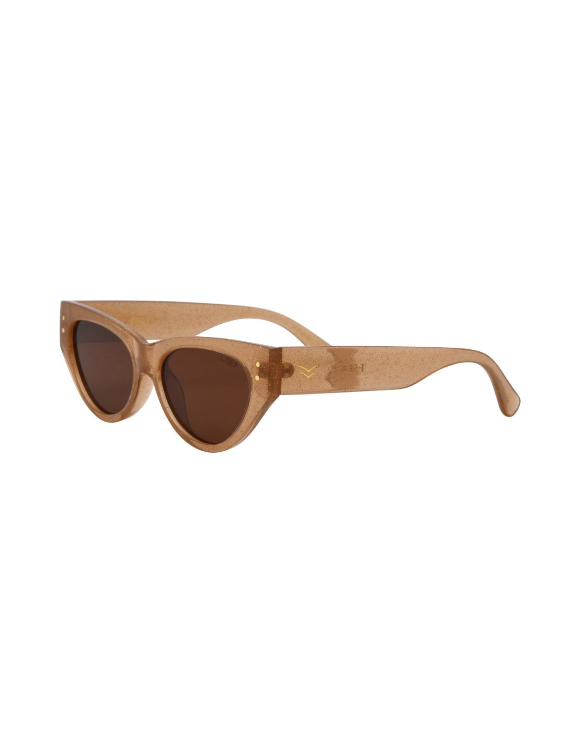 Carly Sunglasses Taupe Glitter / Brown Polarized Lens