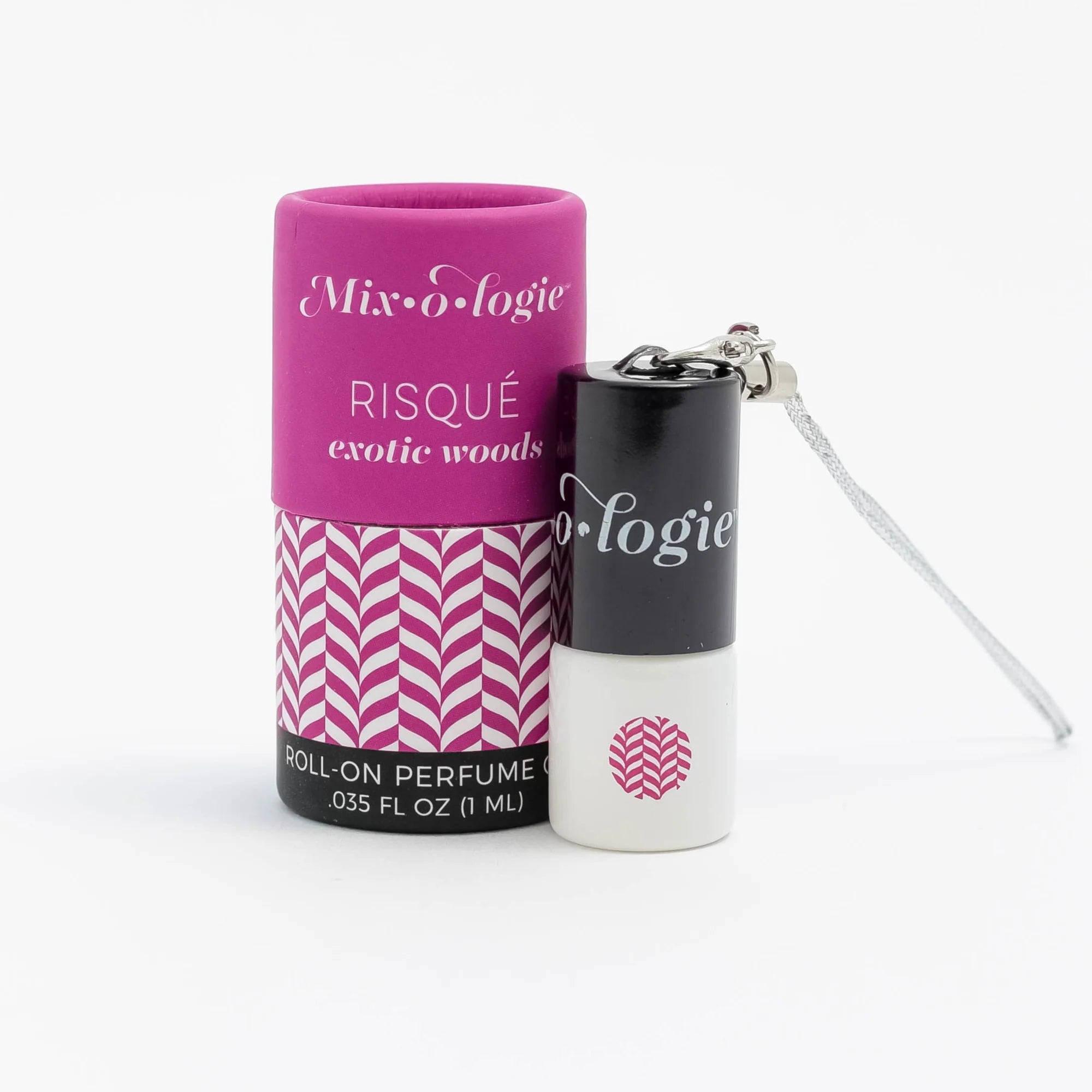 RISQUÉ (EXOTIC WOODS) MINI PERFUME ROLLERBALL KEYCHAIN (1 ML)