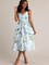 Diana Petal Maxi Dress - Blue Lilacs Botanical [Prosperina]