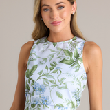 Simone Top - Blue Lilacs Botanical [Prosperina]