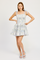 Scarlet Smocked Organza Tie Mini Dress - Blue Sage Floral [En Saison]