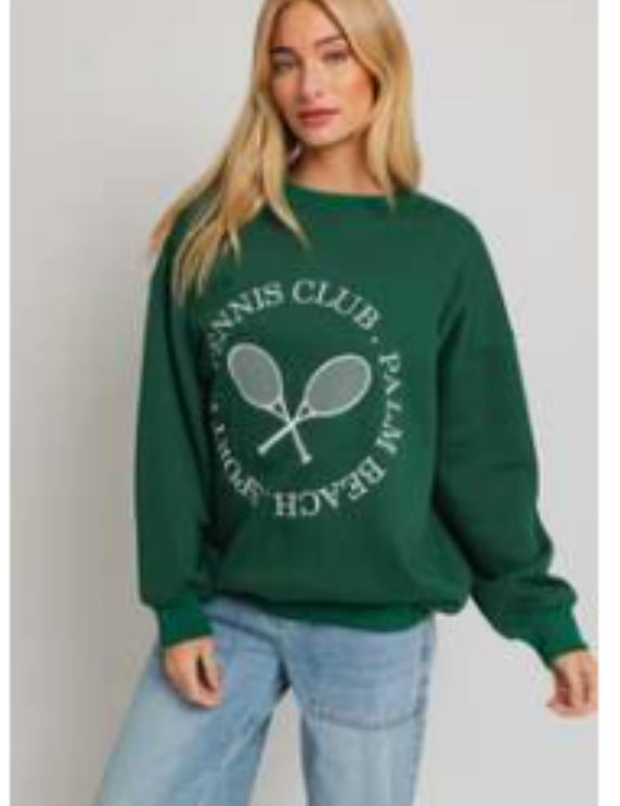 Sydney Tennis Long Sleeve Green