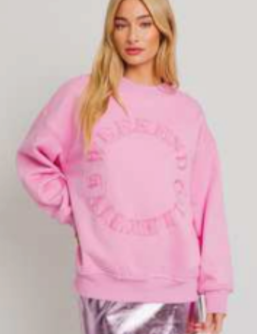 Weekend Collective Crewneck Sweatshirt Pink