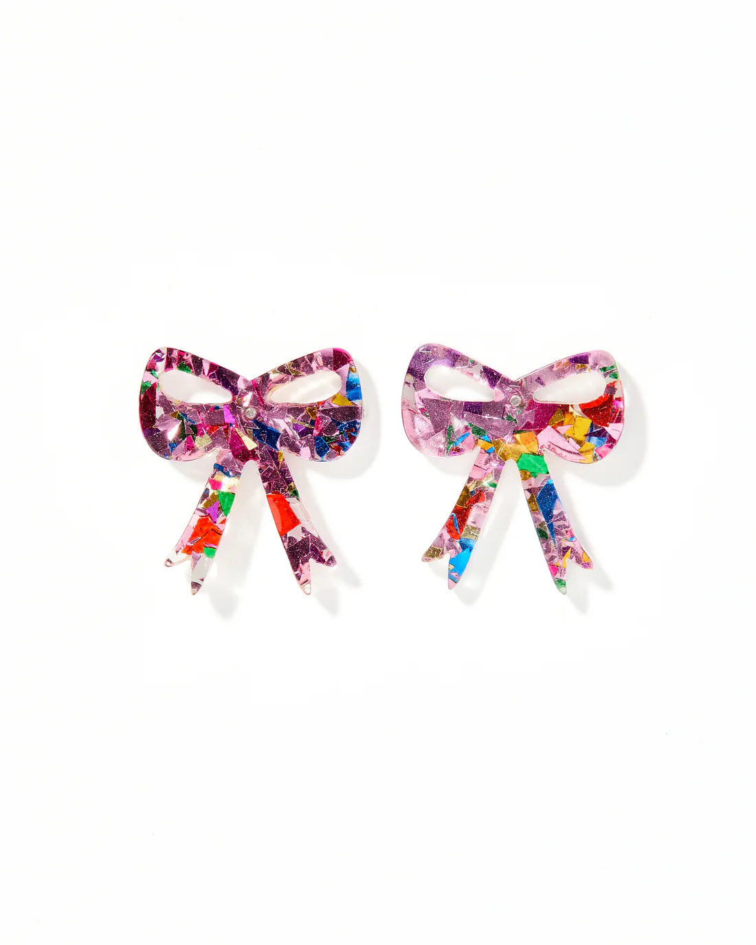 Sophia Pink Birthday Confetti Earrings