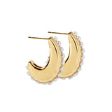 Wren Pearl Lined Gold Earring