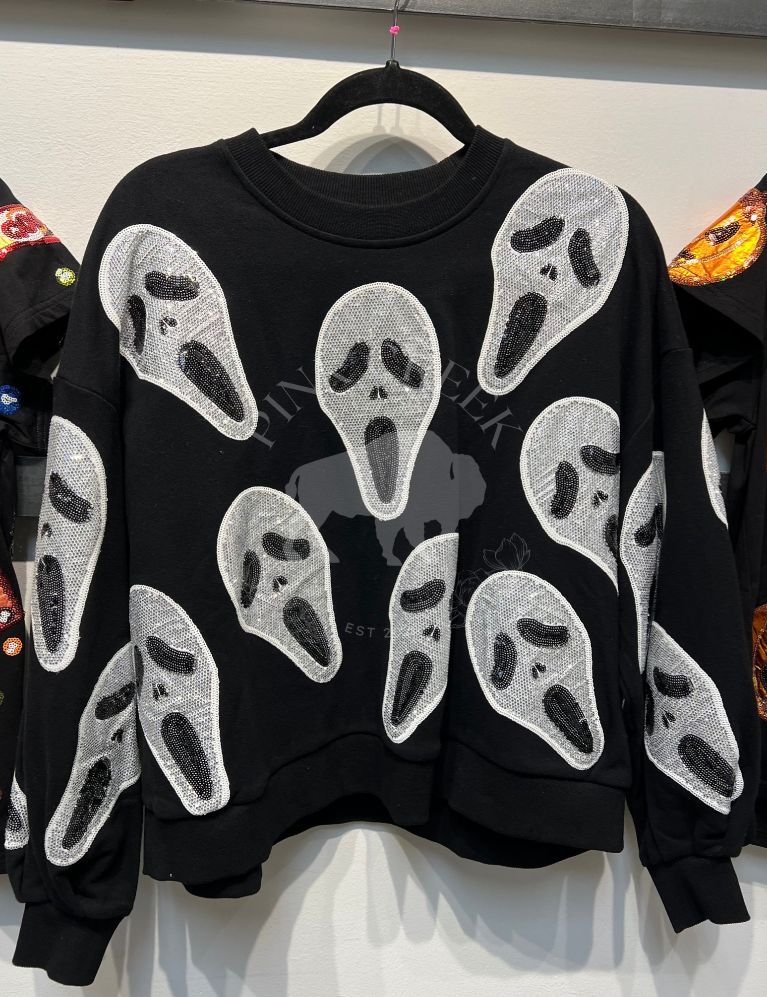 Scream Mask Sweatshirt - Black [Queen of Sparkles]