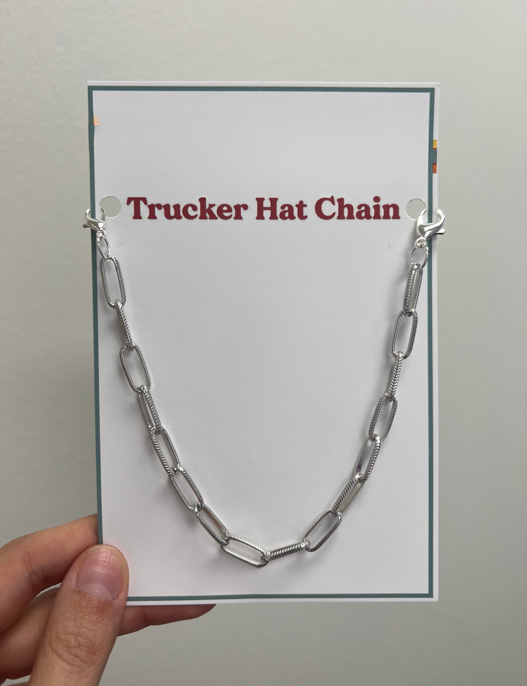 Large Paperclip Trucker Chains Silver