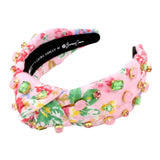 Kentucky Oaks x Laura Ashley Pink Floral Headband [Brianna Cannon]