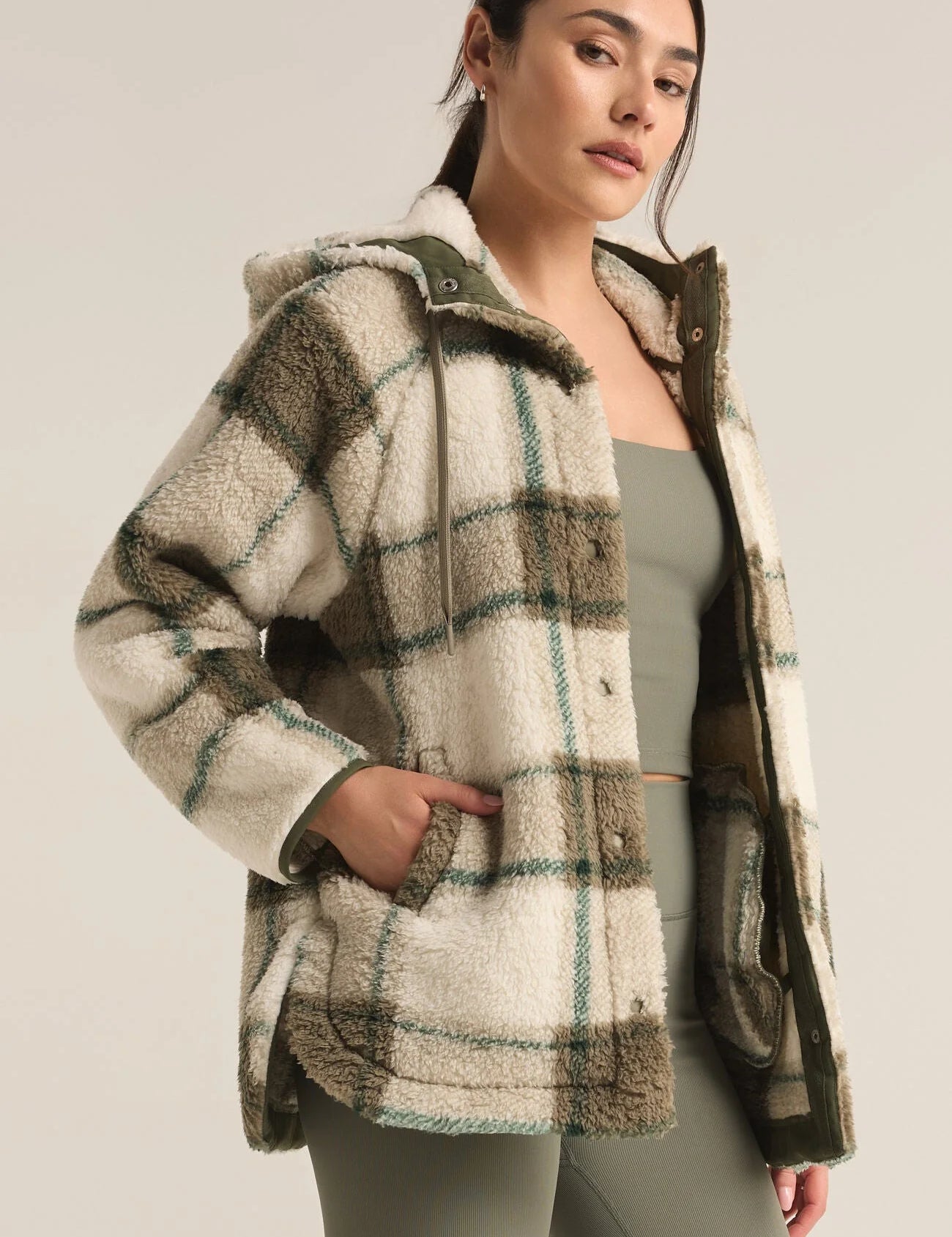 Cross Country Plaid Jacket - Winter Green [Z Supply]