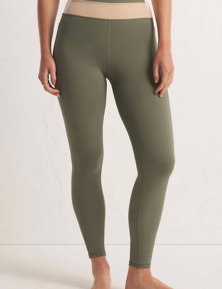 Side Barre 7/8 Legging - Olive Crush [Z Supply]