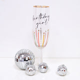 Oversized Birthday Girl Champagne Glass