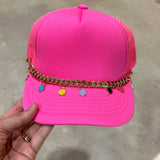 Smiley Trucker Hat Chain