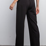 Cassidy High Rise Modal Straight Lounge Pants Black