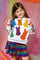 Child Size Multi Peeps Sweatshirt White Queen of Sparkles