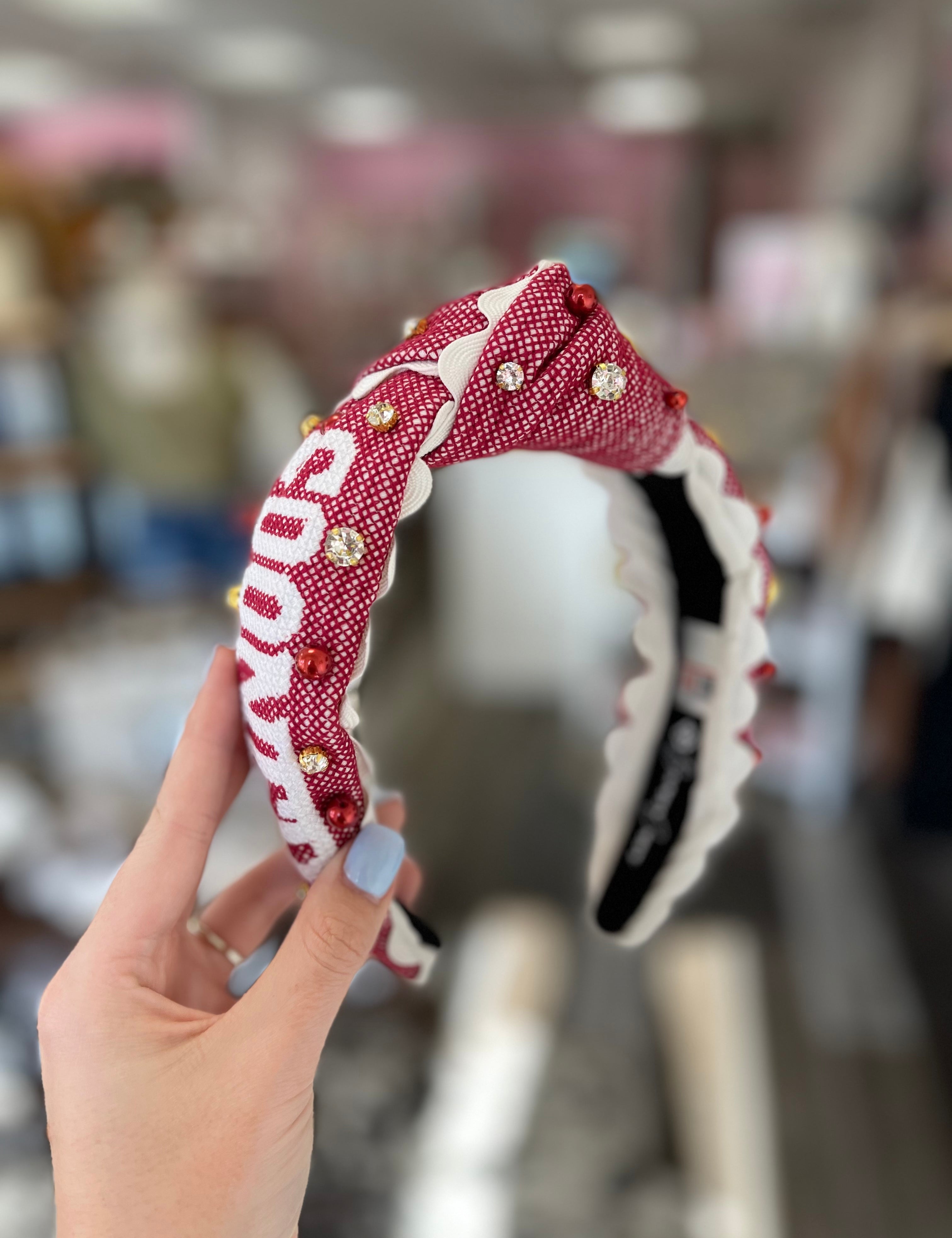 Boomer Sooner Cross Stitch Headband