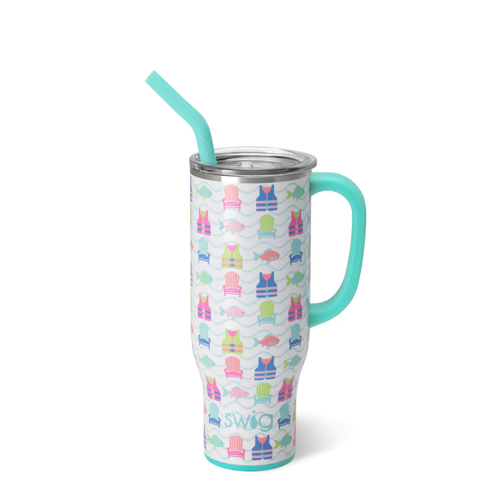 Lake Girl Mega Mug with Straw (30oz)