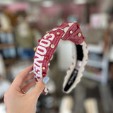 Boomer Sooner Cross Stitch Headband