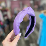 Lavender Puff Knotted Headband