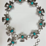 Silver Bird Concho Belt With Detail