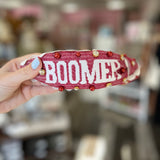 Boomer Sooner Cross Stitch Headband