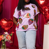 Chocolate Covered Strawberries Tee - Purple [Queen of Sparkles]