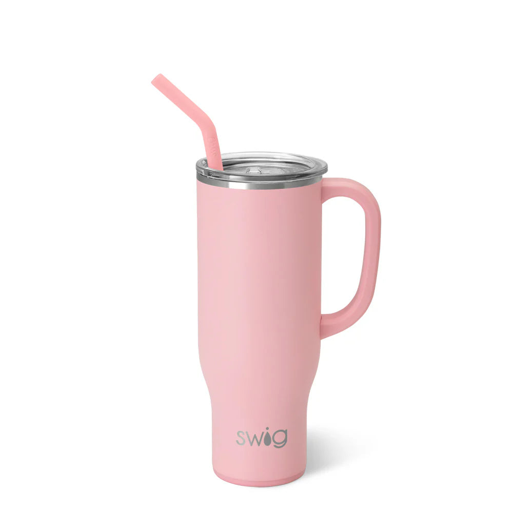 Blush Mega Mug with Straw (30oz)