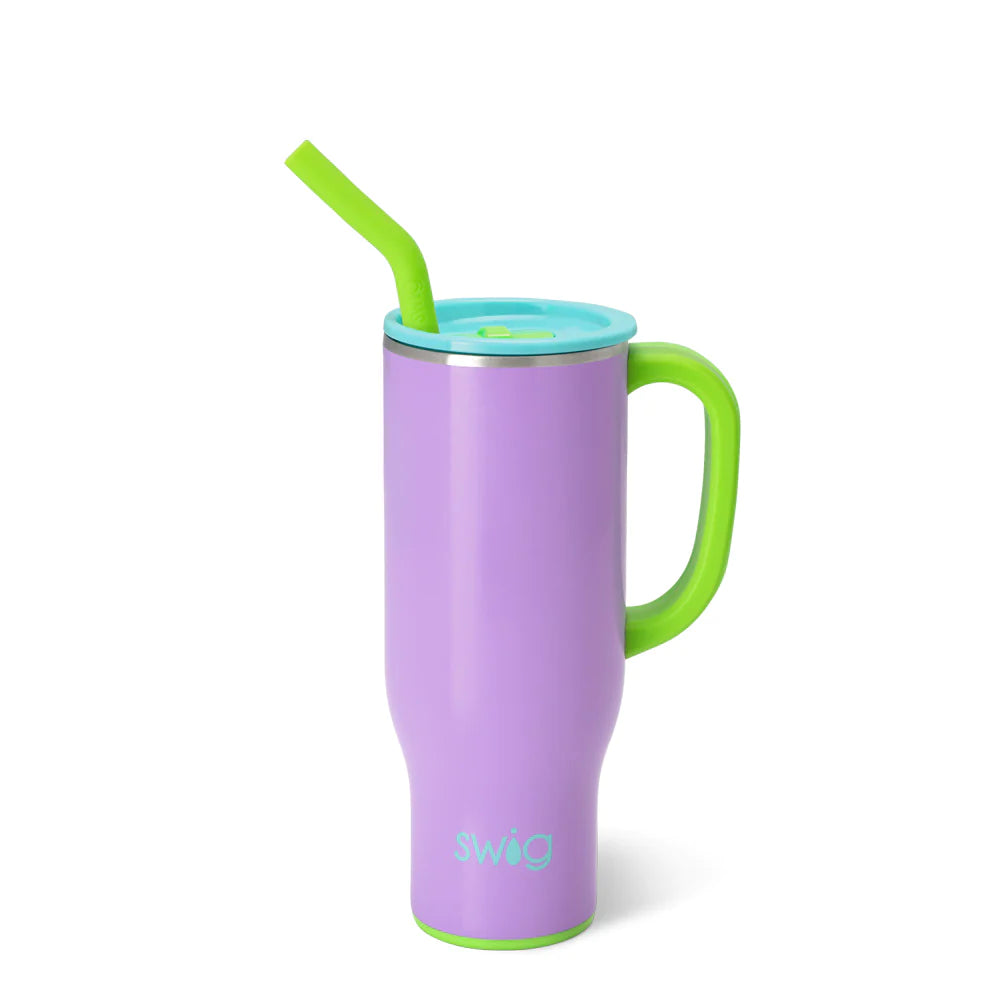 Ultra Violet Mega Mug with Straw (30oz)