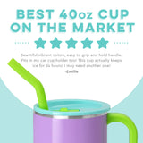 Ultra Violet Mega Mug Tumbler with Straw (40oz)