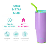 Ultra Violet Mega Mug Tumbler with Straw (40oz)